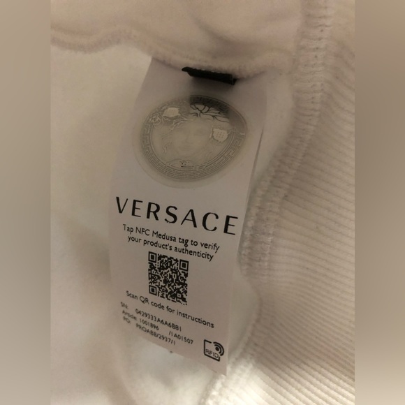 Versace “Medusa Head” Hoodie w/Greek Key Design - Picture 4 of 12